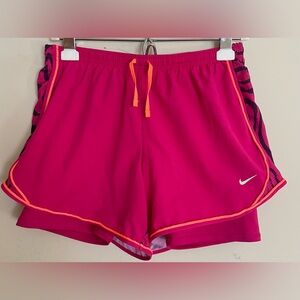 Nike Girl’s Pink Animal Print Athletic Shorts